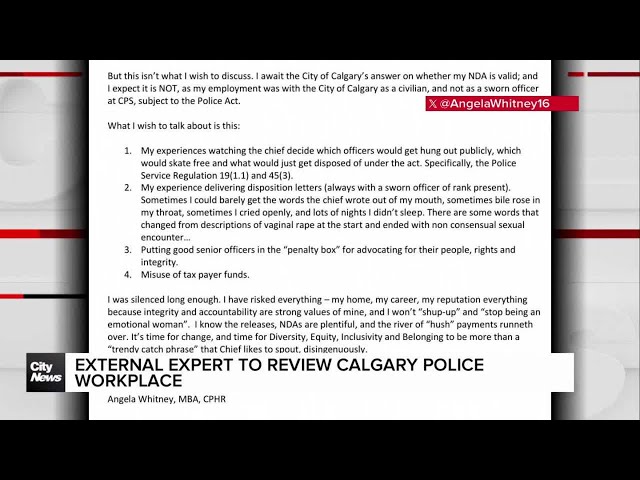 External review of Calgary police workplace culture coming