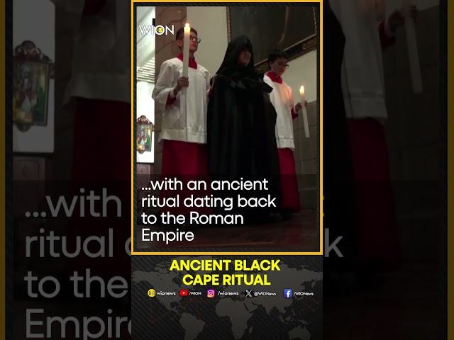 Ecuadorian Catholics mark Holy Wednesday with  black cape ritual | WION Shorts