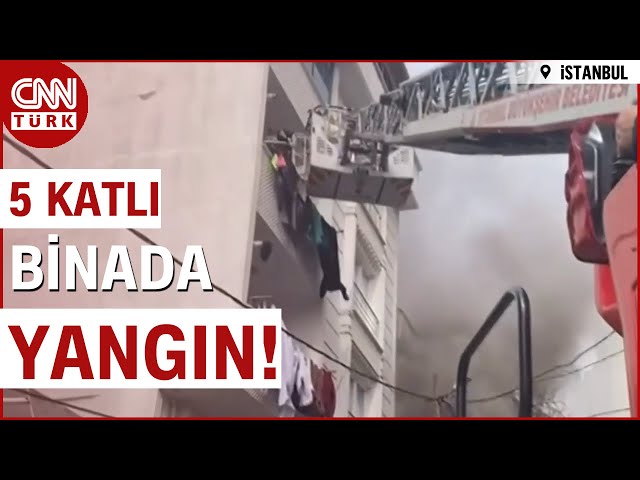 Esenyurt'ta Yangın! Binada Kurtarma Çalışmaları Başladı | CNN TÜRK