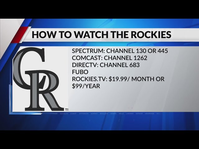 How to watch 2024 Rockies games