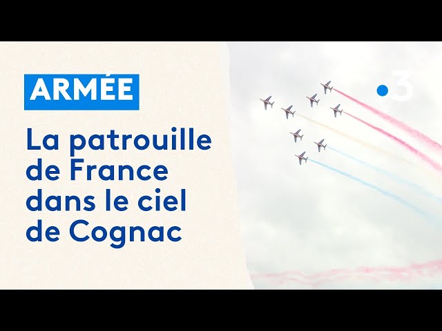 ⁣Armée : la patrouille de France dans le ciel de Cognac