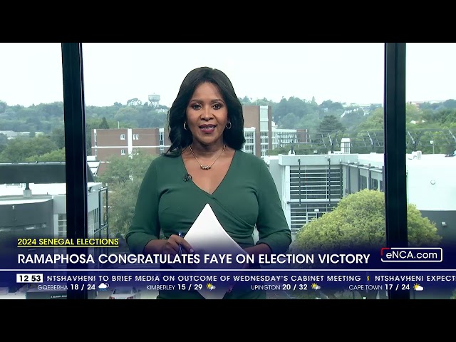 Ramaphosa congratulates Faye on election victory