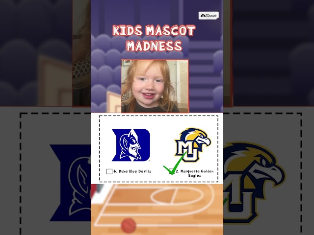 Kids use mascots to pick NCAA Sweet 16