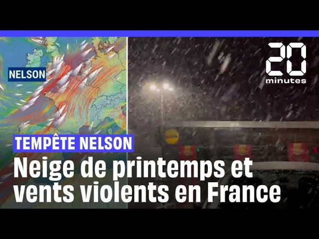Tempête Nelson : De la neige en Bretagne et des rafales sur la côte ouest
