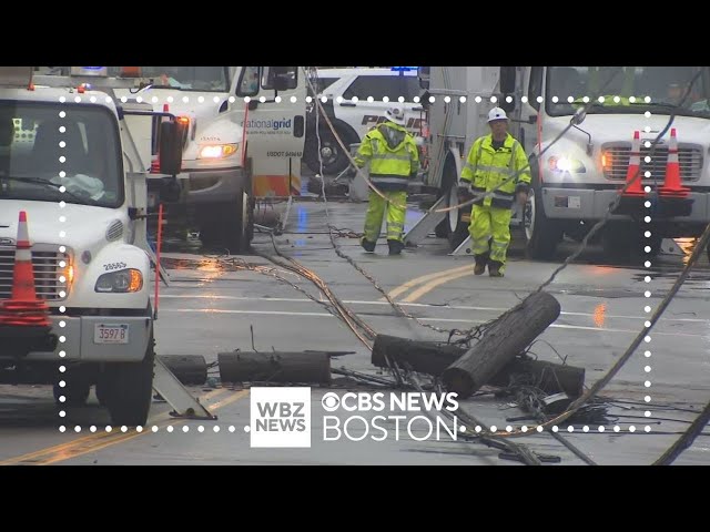 Car crashes into utility poles, knocking out power to dozens in Lawrence