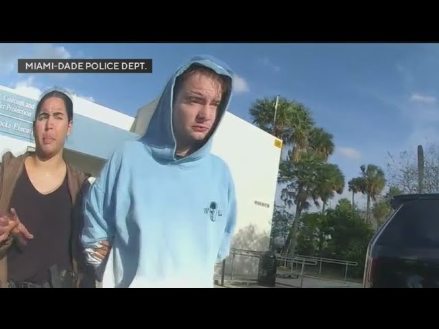 Police release body cam video of arrest of a man accused of being a 'drug mule' for Sean &