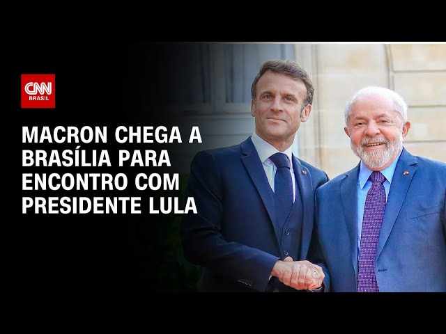 Macron chega a Brasília para encontro com presidente Lula | BRASIL MEIO-DIA