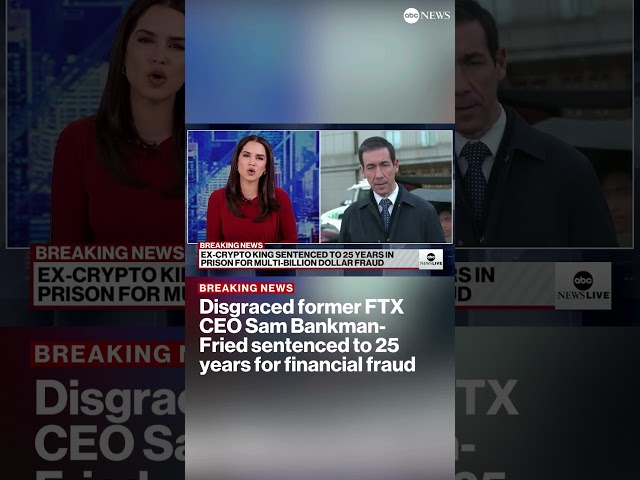 ⁣Disgraced former FTX CEO Sam Bankman-Fried sentenced to 25 years