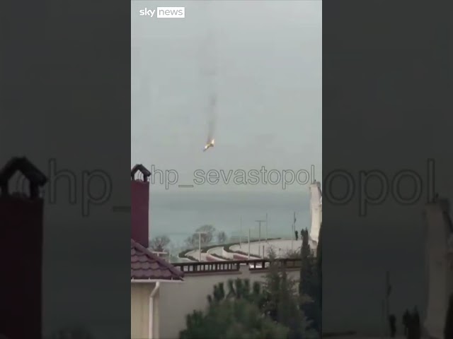 Russian jet crashes into sea