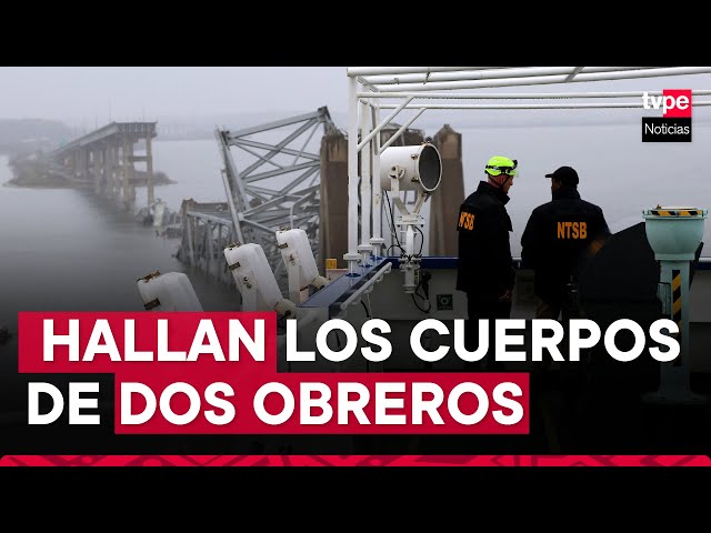 Baltimore: buzos hallan los cuerpos de dos obreros tras derrumbe de puente