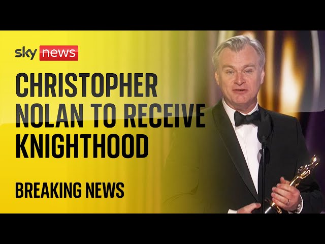 ⁣Oppenheimer director Christopher Nolan to receive knighthood