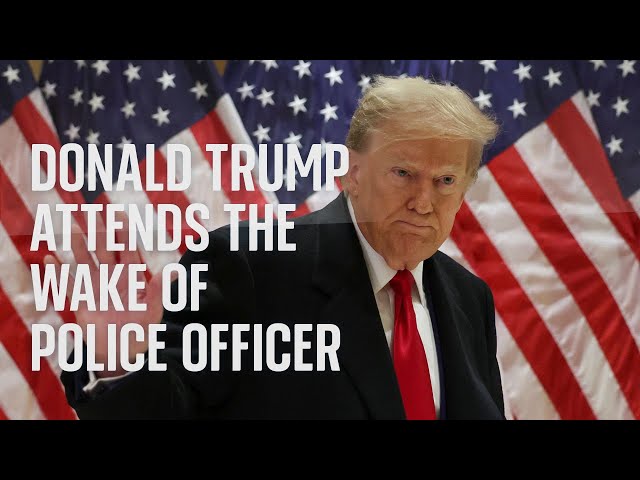 Watch live: Former US President Donald Trump to attend the wake of New York police officer