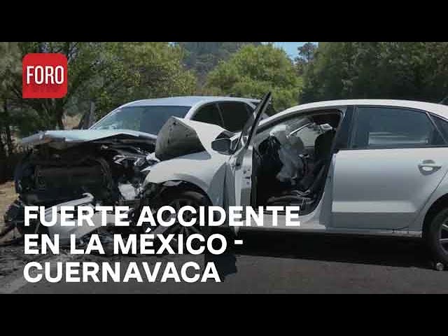 Se registra choque frontal en la carretera México- Cuernavaca | Las Noticias