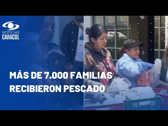 Empresarios y autoridades de Tocancipá se unieron para regalar pescado a los más necesitados