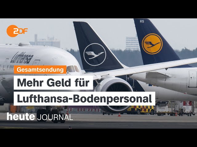 ⁣heute journal 28.03.2024 Tarifeinigung Lufthansa, Wirtschaftskrise Kuba, Greifswald gegen Rassismus