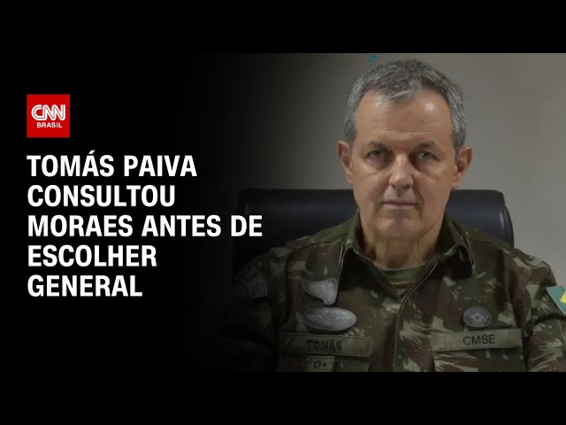 Tomás Paiva consultou Moraes antes de escolher general | CNN 360º
