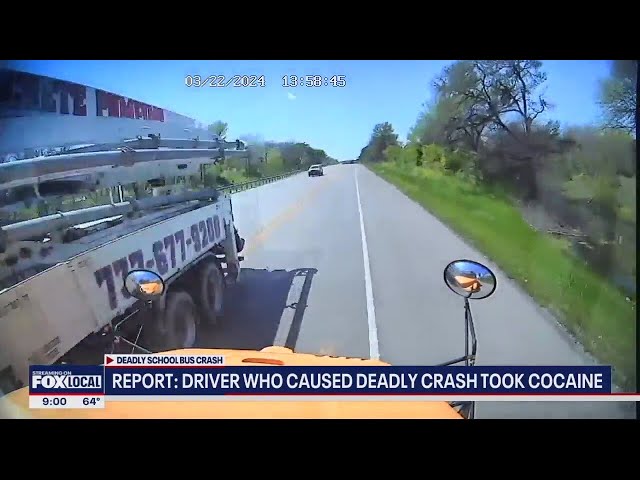 Texas school bus crash: Concrete truck driver admits to using drugs before fatal crash