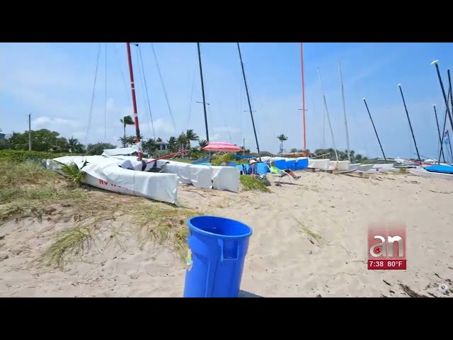 ⁣Detectan altos niveles de bacterias en playas de Palm Beach