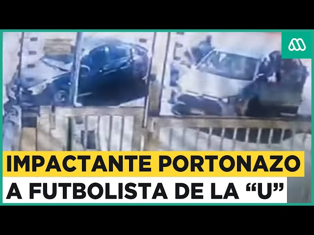 Violento portonazo en Macul: Futbolista de Universidad de Chile es víctima de robo