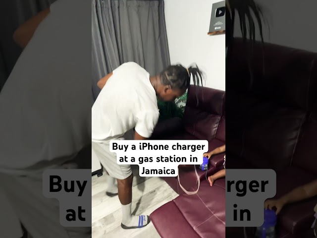 ⁣Buying a IPhone charger at a gas station in Jamaica #jamaica #jamaicawalkby