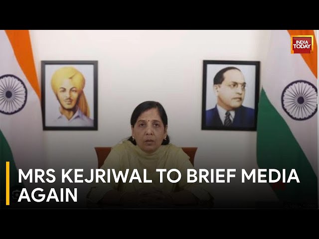 Sunita Kejriwal Press Conference: Mrs Kejriwal To Brief Media Again | Arvind Kejriwal In ED Custody