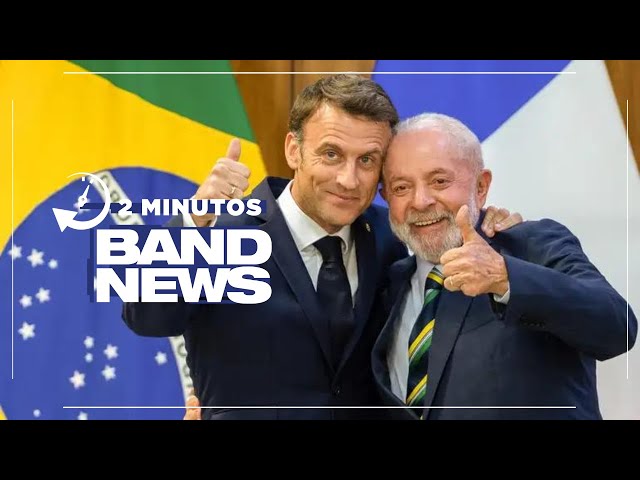 BandNews em 2 minutos (29/03/24 - Manhã) Lula assina mais de 20 acordos durante visita de Macron