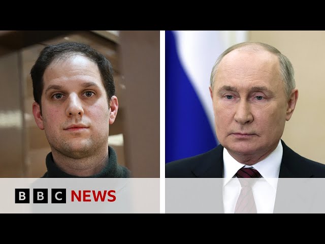 ⁣Evan Gershkovich: One year since Russia jailed the US journalist I BBC News