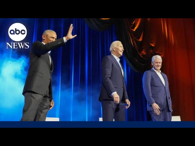 Presidents Biden, Clinton and Obama unite in New York City for election fundraiser