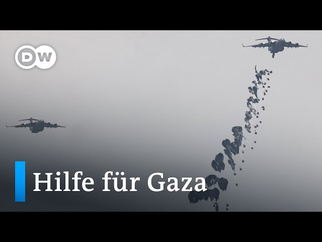 ⁣Deutsch-französische Besatzung fliegt Hilfe zu den Menschen in den Gazastreifen | DW Nachrichten