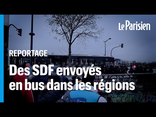 ⁣Jeux olympiques : des bus remplis de sans-abri envoyés loin de Paris ?