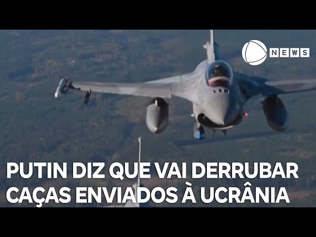 Putin diz que vai derrubar caças enviados à Ucrânia