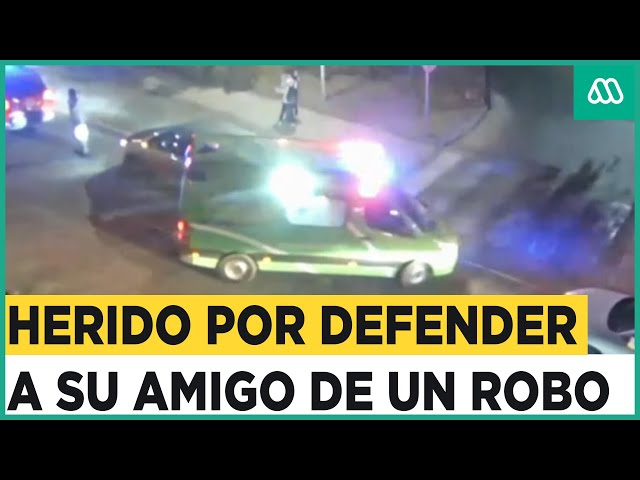 Herido tras defender a su amigo del robo de su gorro