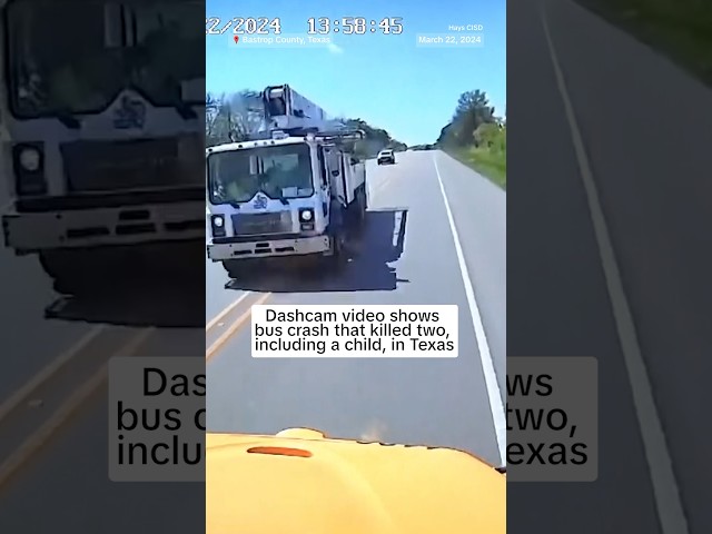 Dashcam video captures deadly bus crash