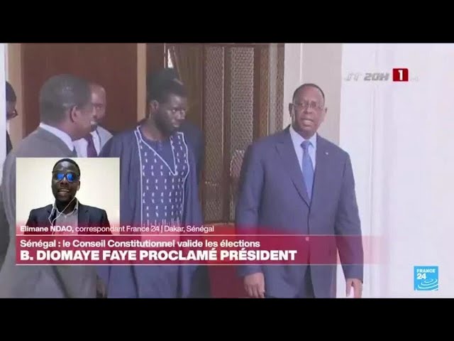 Au Sénégal, Bassirou Diomaye Faye est proclamé président élu par le Conseil constitutionnel