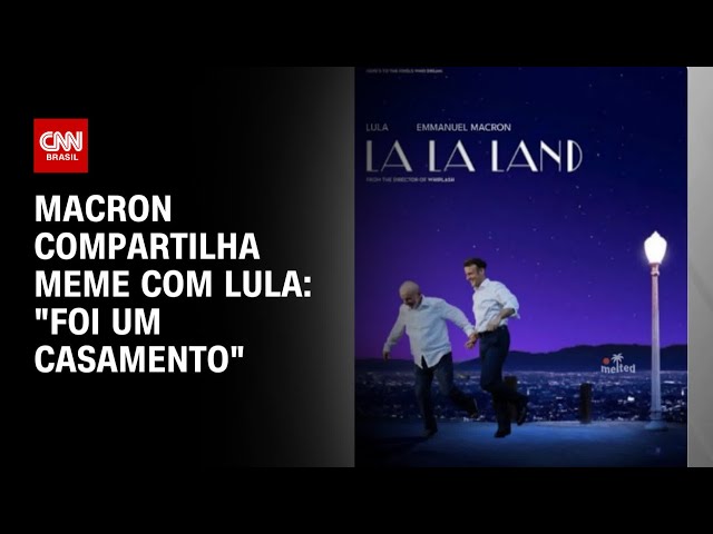 ⁣Macron compartilha meme com Lula: "Foi um casamento" | CNN 360º