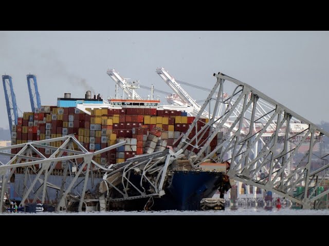 Baltimore bridge collapse a 'jarring' scene