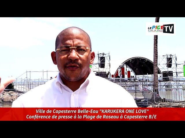 ⁣KARUKERA ONE LOVE : Conférence de presse à la Plage de Roseau à Capesterre B/E