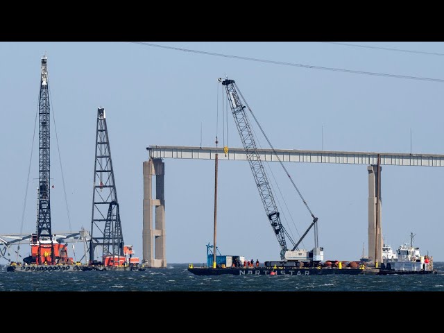 Officials estimate clean-up and reopening for Port of Baltimore to take one month