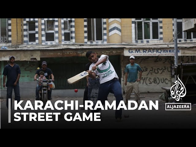 Ramadan street cricket: Games light up Karachi during Muslim holy month