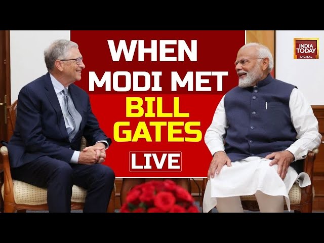 PM Modi LIVE With Bill Gates | PM Modi LIVE | Bill Gates LIVE | PM Modi-Bill Gates Interview LIVE