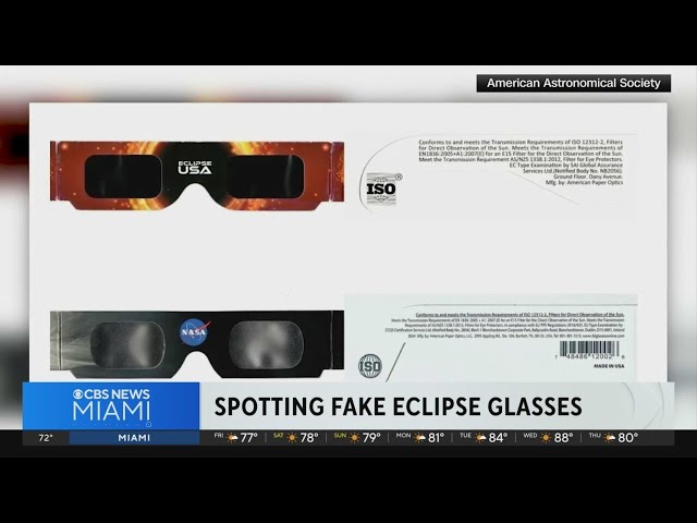 How you can spot fake eclipse glasses