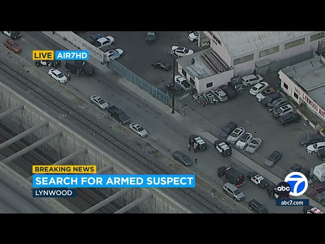 Search for armed suspect underway in Lynwood