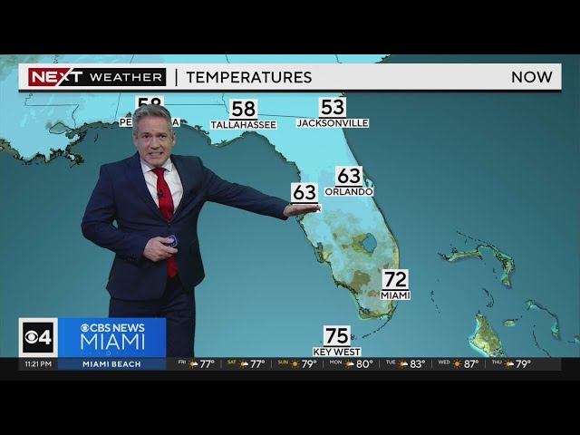 Miami weather for Friday 3/29/24 11PM