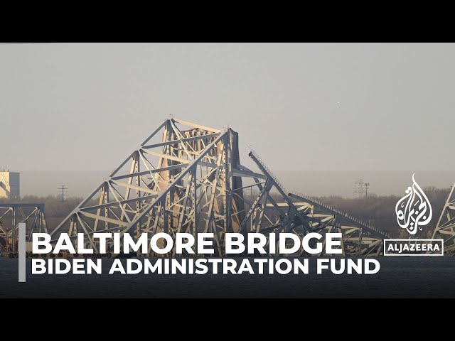 Baltimore bridge collapse: Cranes set up to clear debris from collision