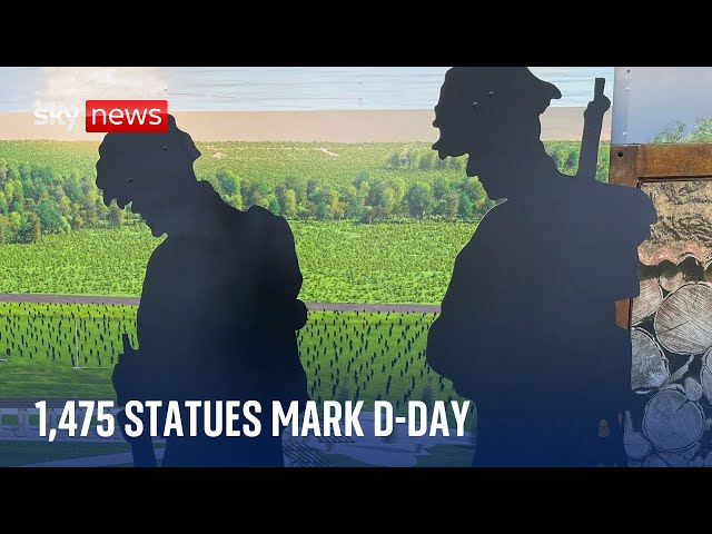 D-Day 80th anniversary: Fallen remembered with 1,475 silhouette statues