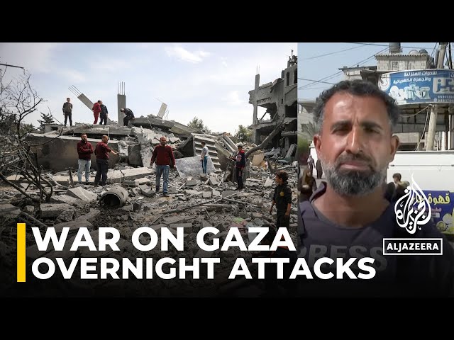 Overnight attacks hit central Gaza