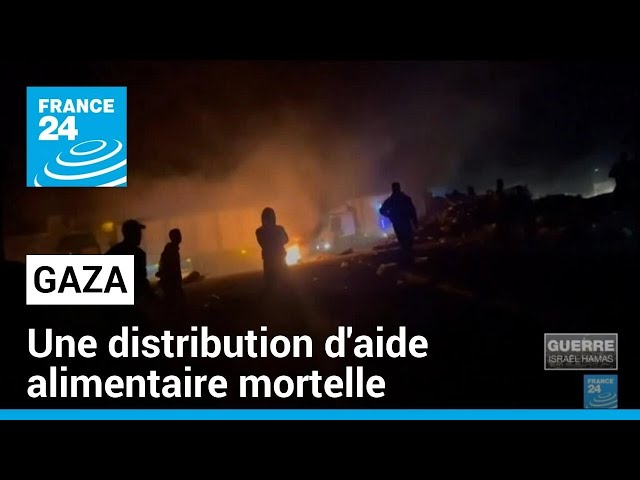 Gaza : cinq morts et 30 blessés lors d'une distribution d'aide, selon le Croissant-Rouge p