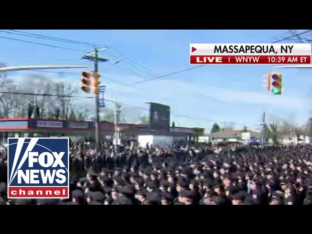 WATCH: Thousands attend NYPD officer Jonathan Diller's funeral