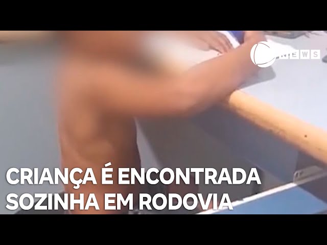 Caminhoneiro encontra menino de 3 anos andando sozinho em rodovia no Paraná