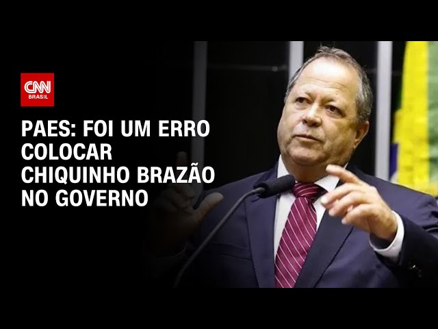 Paes: Foi um erro colocar Chiquinho Brazão no governo | CNN PRIME TIME
